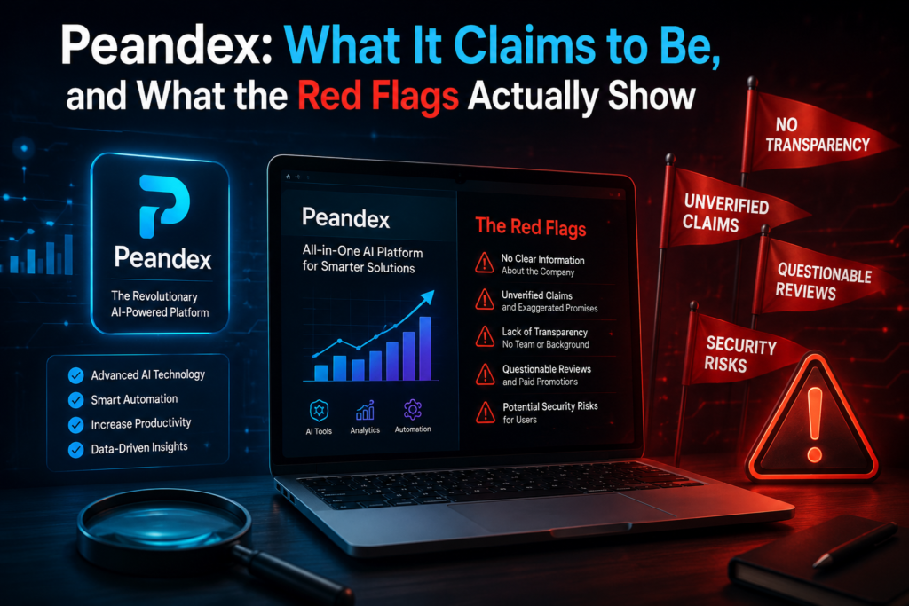 Peandex: What It Claims to Be, and What the Red Flags Actually Show Peandex