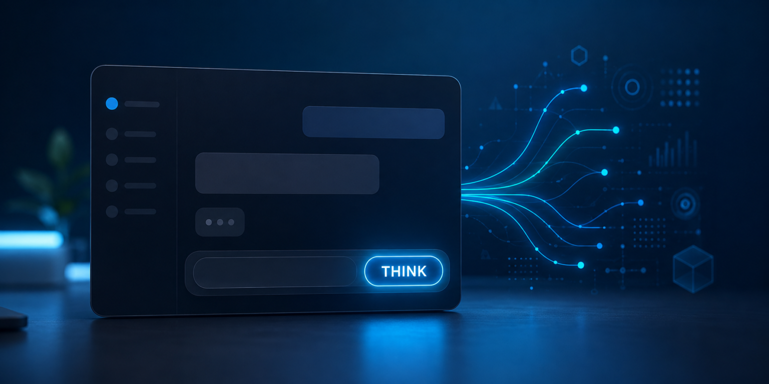 ChatGPT Think Button showing deeper AI reasoning