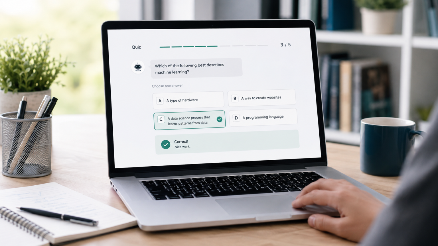 How to Use ChatGPT Interactive Quizzes: A Step-by-Step Guide ChatGPT interactive quiz displayed on a laptop